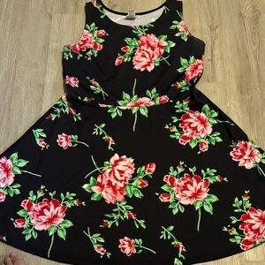 Connection 18 Black Dress‎ with Pink and Green Accents